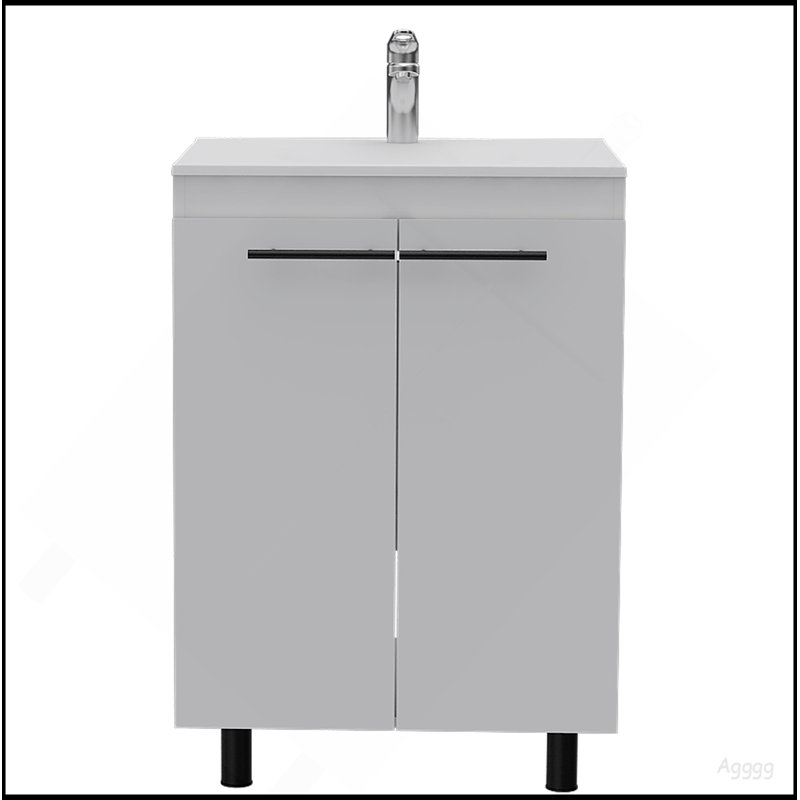 White 2 Piece Bathroom Set