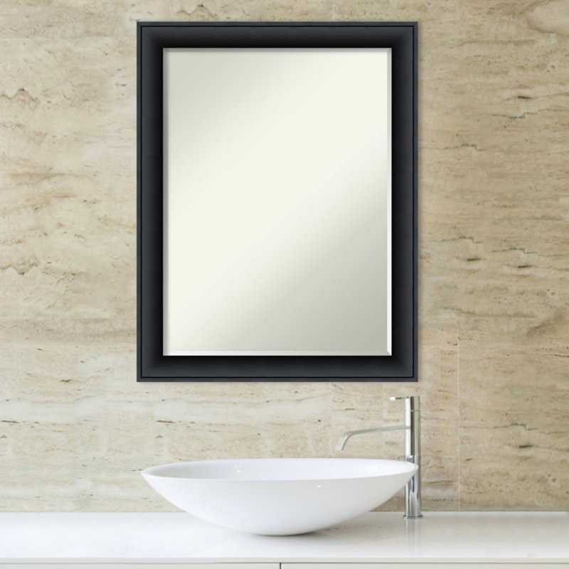 Wood Flat Wall Mirror