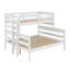 Lit simple superposé au-dessus d'un grand lit simple avec échelle-1123648786