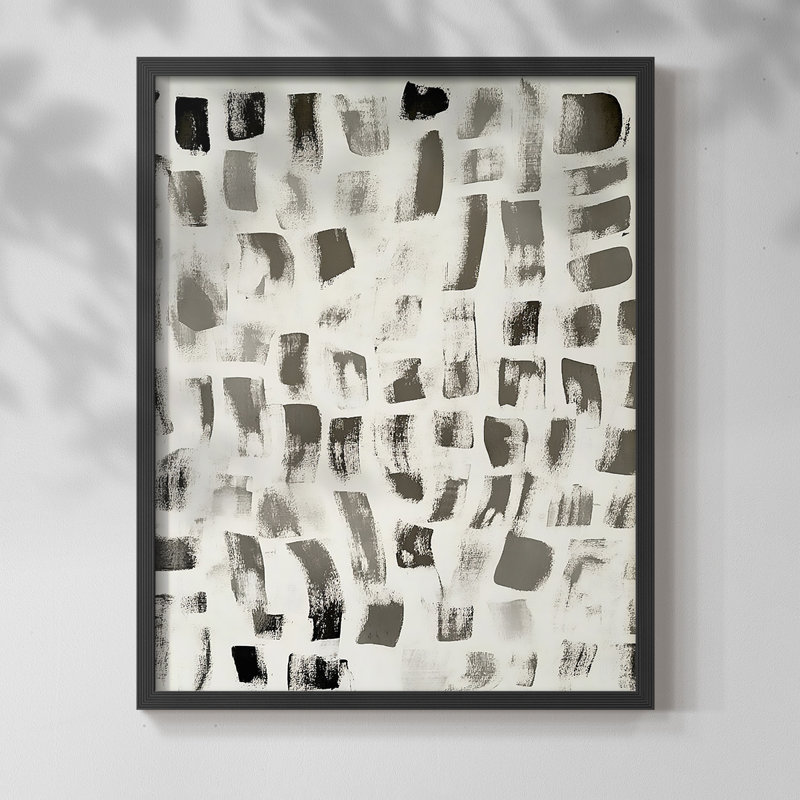 ABSTRACT Series DLXVII - Impression encadrée de qualité supérieure - Prêt à accrocher - Aucun clou requis ABA160002
