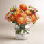 Mixed Ranunculus In A Vase