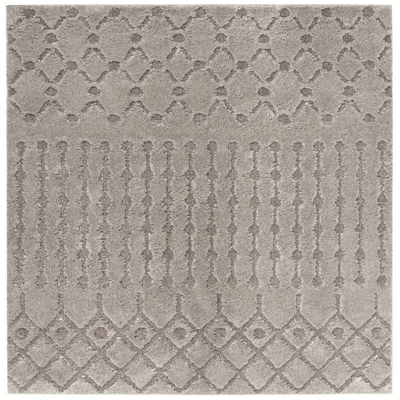 Champlain Shag Performance Southwestern Rug, Square 6'7"