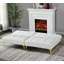 Tissu convertible futon avec pieds en métal