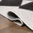 Utgard Classic Geometric Diamond Pattern White/Charcoal Rug-1309139850