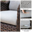 Chaises longues de patio avec coussins