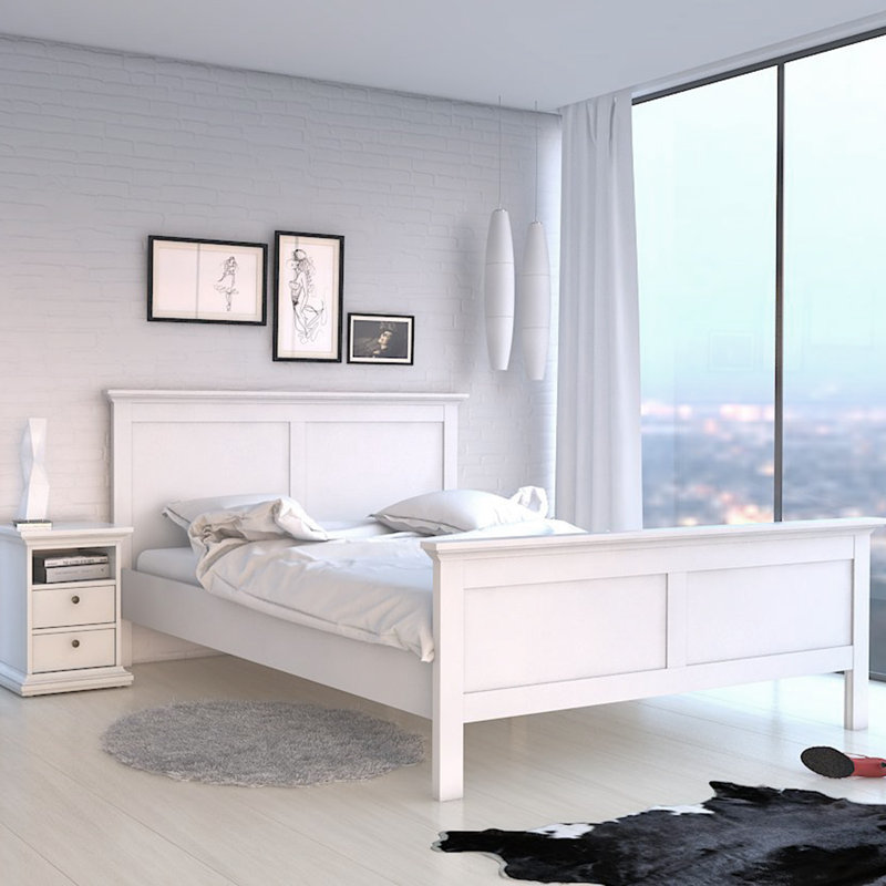 Woodburn Bedside Table, White