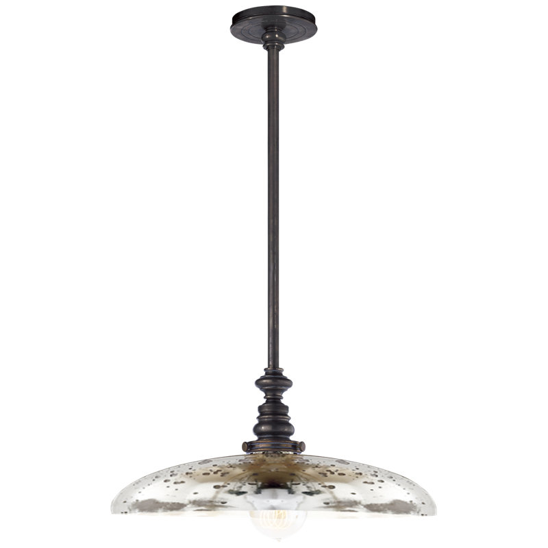 Boston 1 - Light Pendant, 12" H x 15.75" W x 15.75" D, Bronze