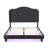 Upholstered Bed With LED Light-Platform Bed-1561370266