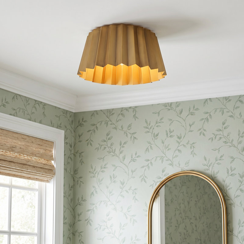 Tindra Flush Mount, Aged Gold