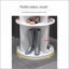 Rotating Shoe Rack Tower | 8-Tier 360° Spinning | Space-Saving | Snow White | PVC