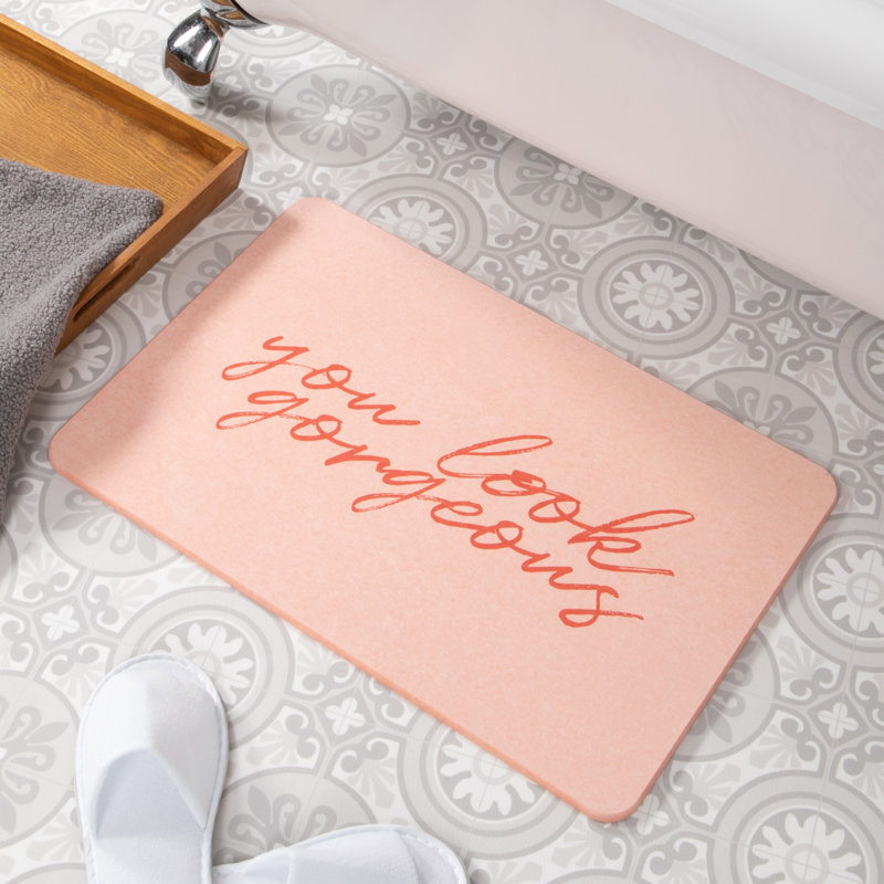 Non-Slip Bath Mat, Pink