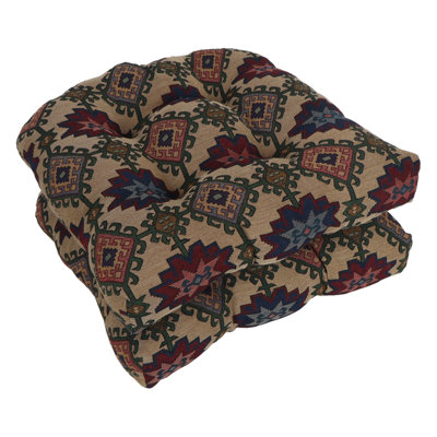 Coussin de chaise tapissier à dossier arrondi 19 pouces (ensemble de 2)