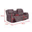 Toolleen 3 Seater Faux Leather Recliner-662748537