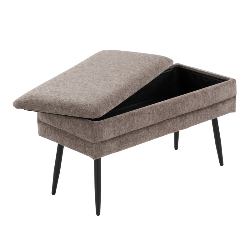 Banc de rangement Lauven, Brun
