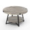 Jahaira Round Coffee Table with 2-Tier Storage Shelves