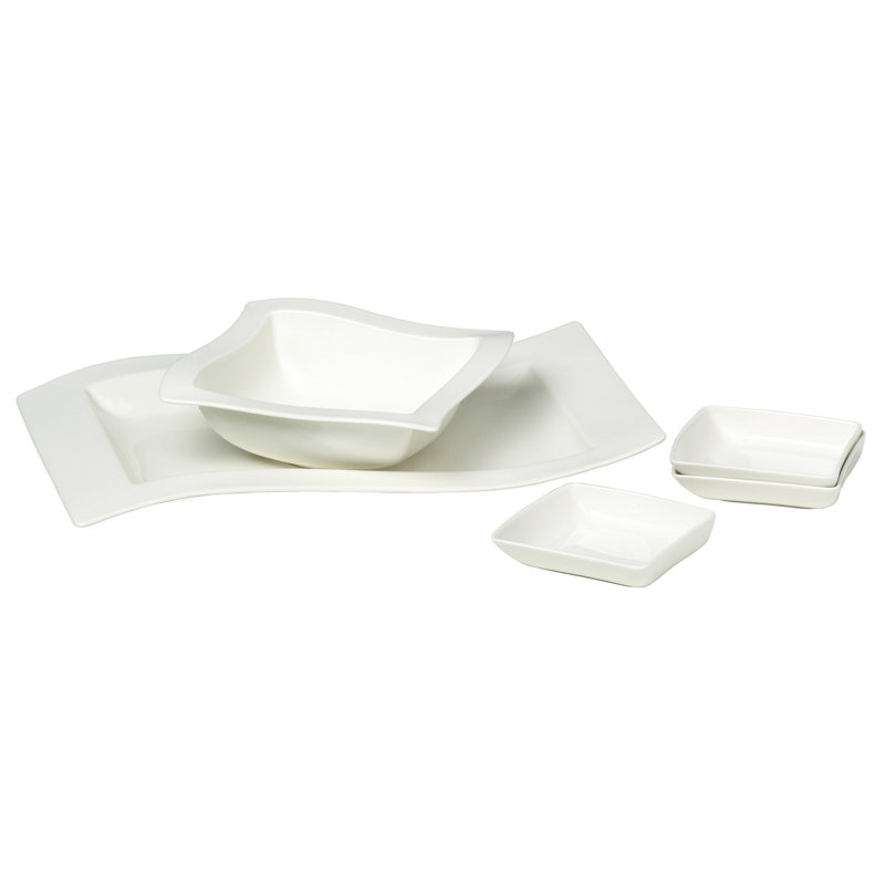 Villeroy & Boch New Wave 5 Piece Condiment Server Set