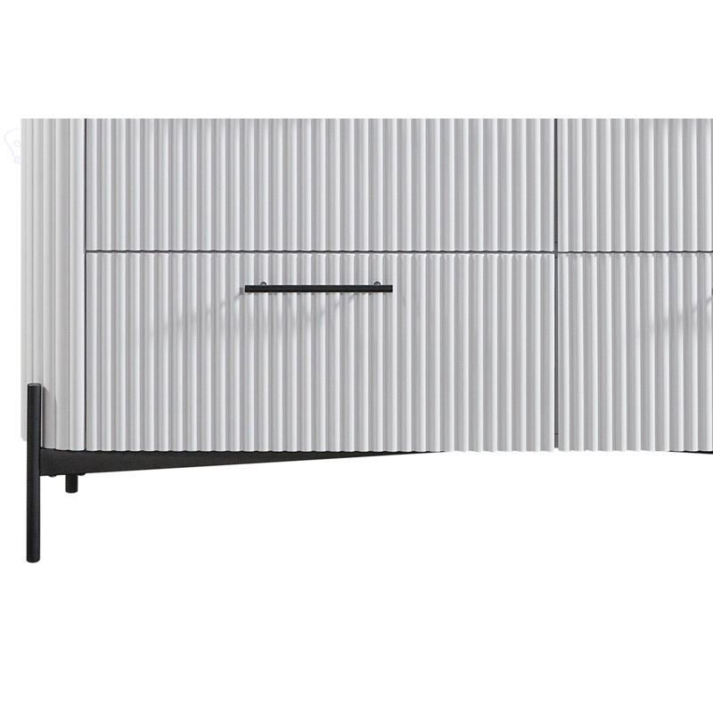 Commode 6 tiroirs - Commode moderne, Commodes, Blanc
