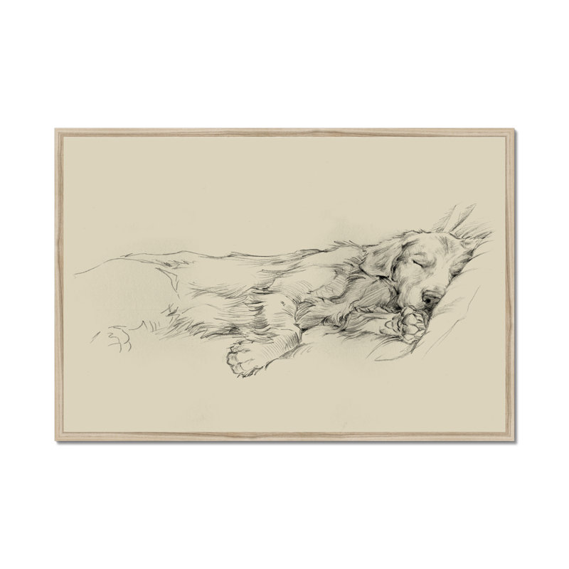 Dog Days III by Ethan Harper - Print, 55cm H x 80cm W, Natural Wood Framed Paper Print