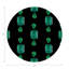 Gem Emeralds Vegan Leather Round Coasters-1313626643