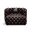 Canapé modulaire rembourré avec repose-pieds 48,4 po