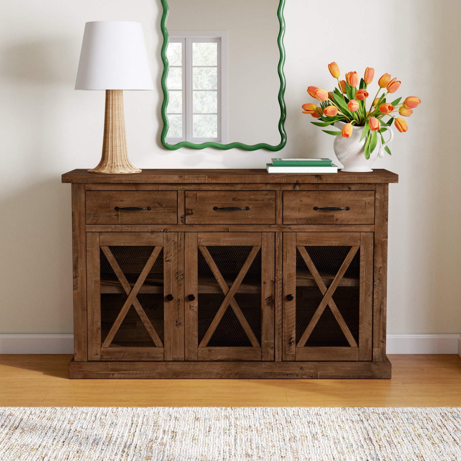 Bianca Acacia Sideboard, Medium Brown