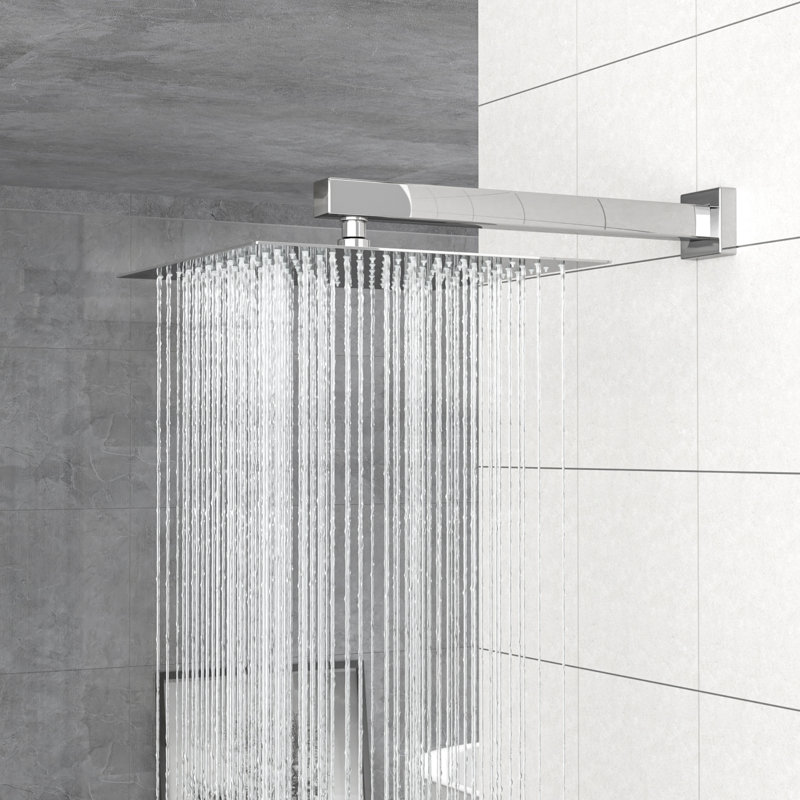 Système de double pomme de douche - Ensemble mural carré de 10 pouces