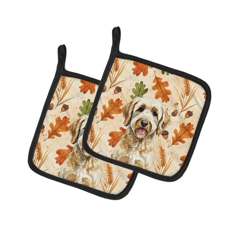 Paire de porte-casseroles Labradoodle Heirloom Fall