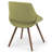 Malden Bentwood Upholstered Dining Chair with Curved Seat and Walnut Veneer Legs-88684850