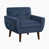 Velours bleu marine sélectionné