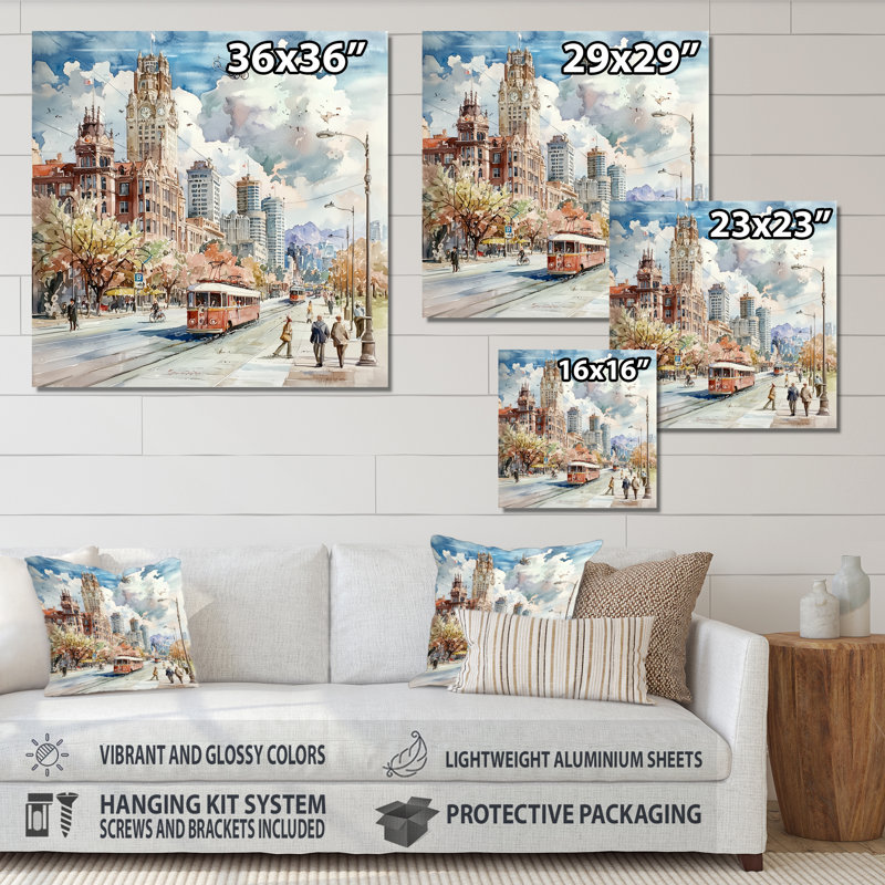 Canada Vancouver's Wisdom Landscape I - City Vancouver, reproduction d'art traditionnelle, H 23 po x l 23 po