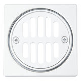 Square Shower Drain Cover with Round Strainer