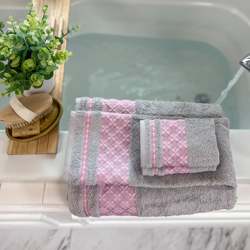 Serviettes de bain KAFTHAN, Gris clair