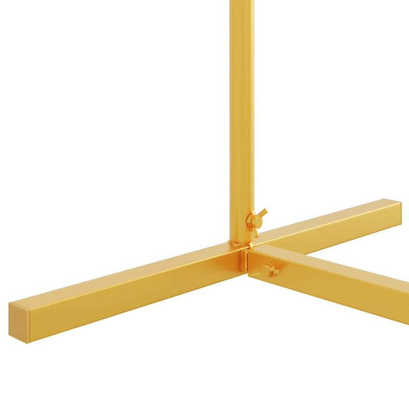 120cm W x 40cm D Steel Arbour, Gold