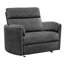 Fauteuil inclinable oscillant très large Bre avec accoudoirs ronds-1009058545