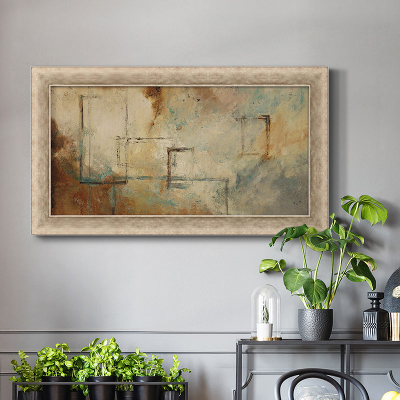 Toile encadrée de qualité supérieure Zen Path II - prête à être accrochée, H 25 po x l 45 po x P 1,25 po
