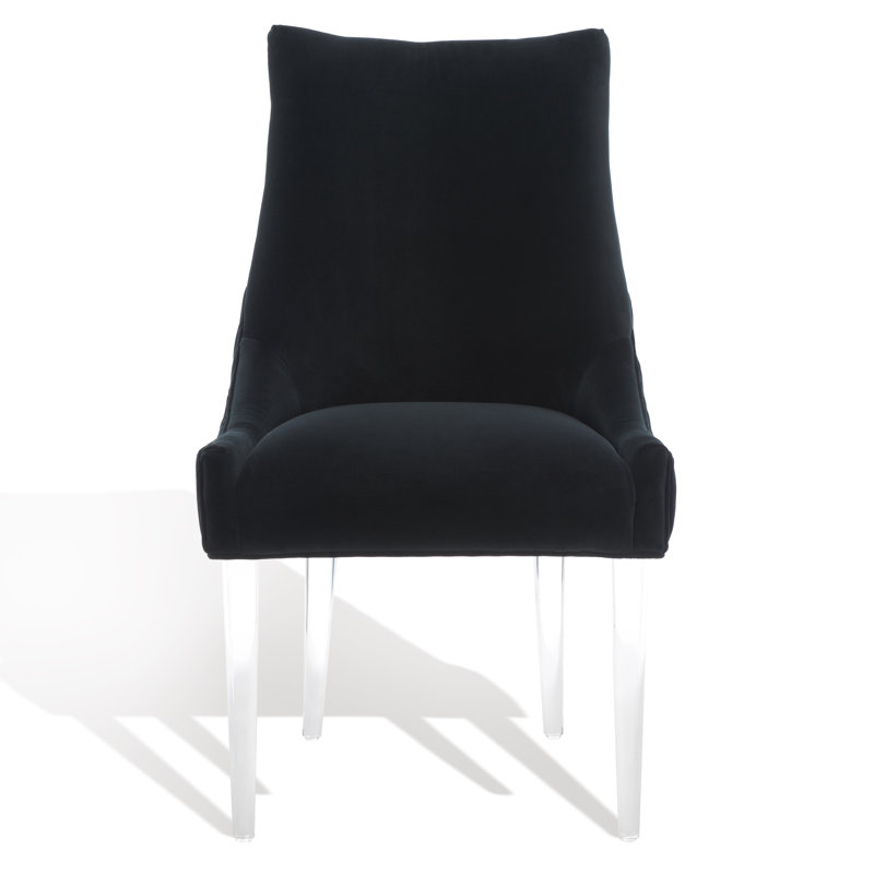 Rales 19.5'' H Tufted Upholstered Side Chair, Black