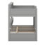 Bunk Bed Frame With Trundle And Storage Shelves, Solid Wood Floor Bunk Bed With Ladders And Guardrails-125124730-125124732