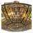 Glass Semi Flush Mount