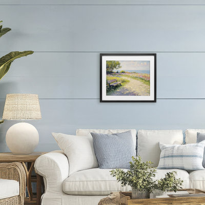 «Relax And Stay A Time», impression sous verre encadrée, design par Petal Prints Design