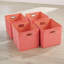Pack of 4 Folding Soft Storage Utility Cube Basket Boxes-884294047