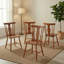 Chaises de salle à manger en bois massif de 17 po de largeur Mid-Century-1681316956