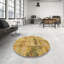 Tapis de zone jaune contemporaine-128163889
