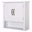 Armoire à pharmacie, armoire murale de salle de bain à 3 niveaux avec tablettes réglables et 2 portes, armoire de salle de bain pour salle de bain