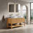 60'' Double Bathroom Vanity with Engineered Stone Top