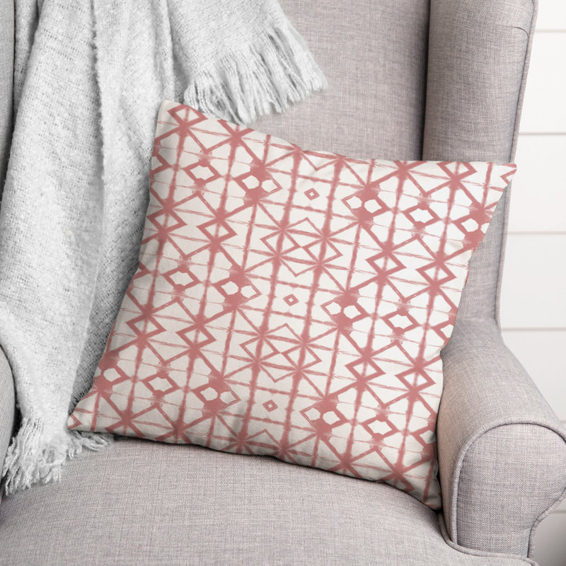 Housse et insert de coussin d'extérieur, Rose, 20 po x 20 po, Carré