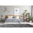 Menoher Striped Gray Neutral Soft Woven Area Rug-1316082235