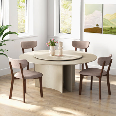 Chaise de salle à manger rembourrée à dossier
