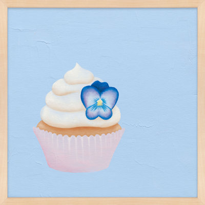 Pansy Cupcake Print by Katy Montica