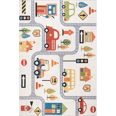  Lettie SplashGuard Machine Washable Area Rug
