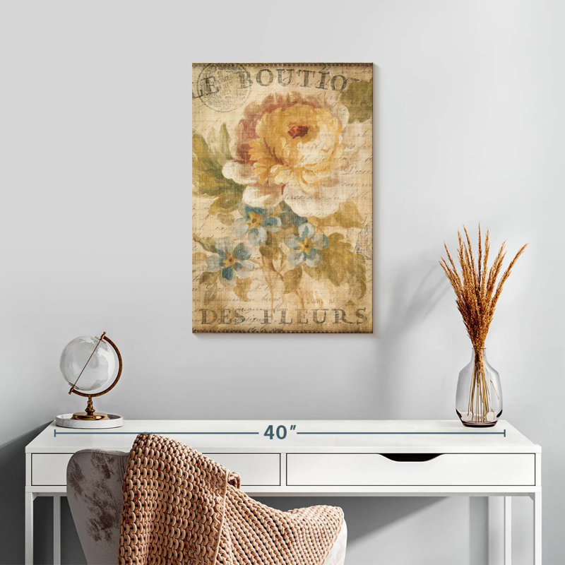 Harnek Parisian Flowers I, H 24 po x l 16 po